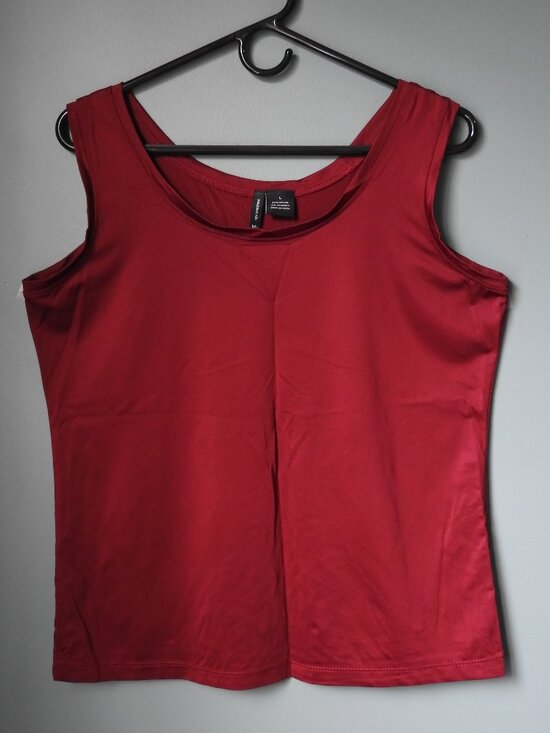 new directions Tops - New Directions Nylon Tank Top/Cami - Large Burgundy Red